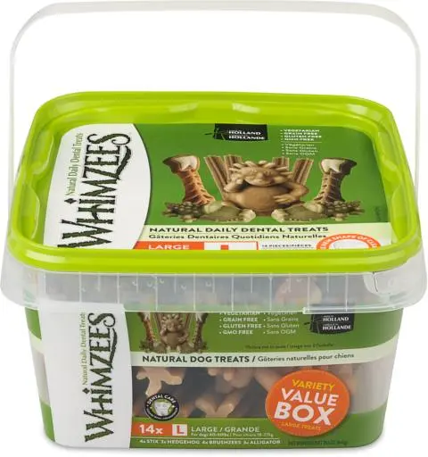 Whimzees Dental Chews Variety Pack Large 14 Count