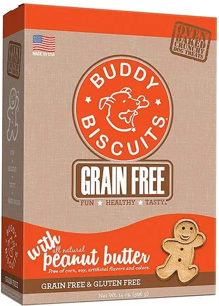 Buddy Biscuits Grain Free Crunchy Dog Treats Peanut Butter 14 oz