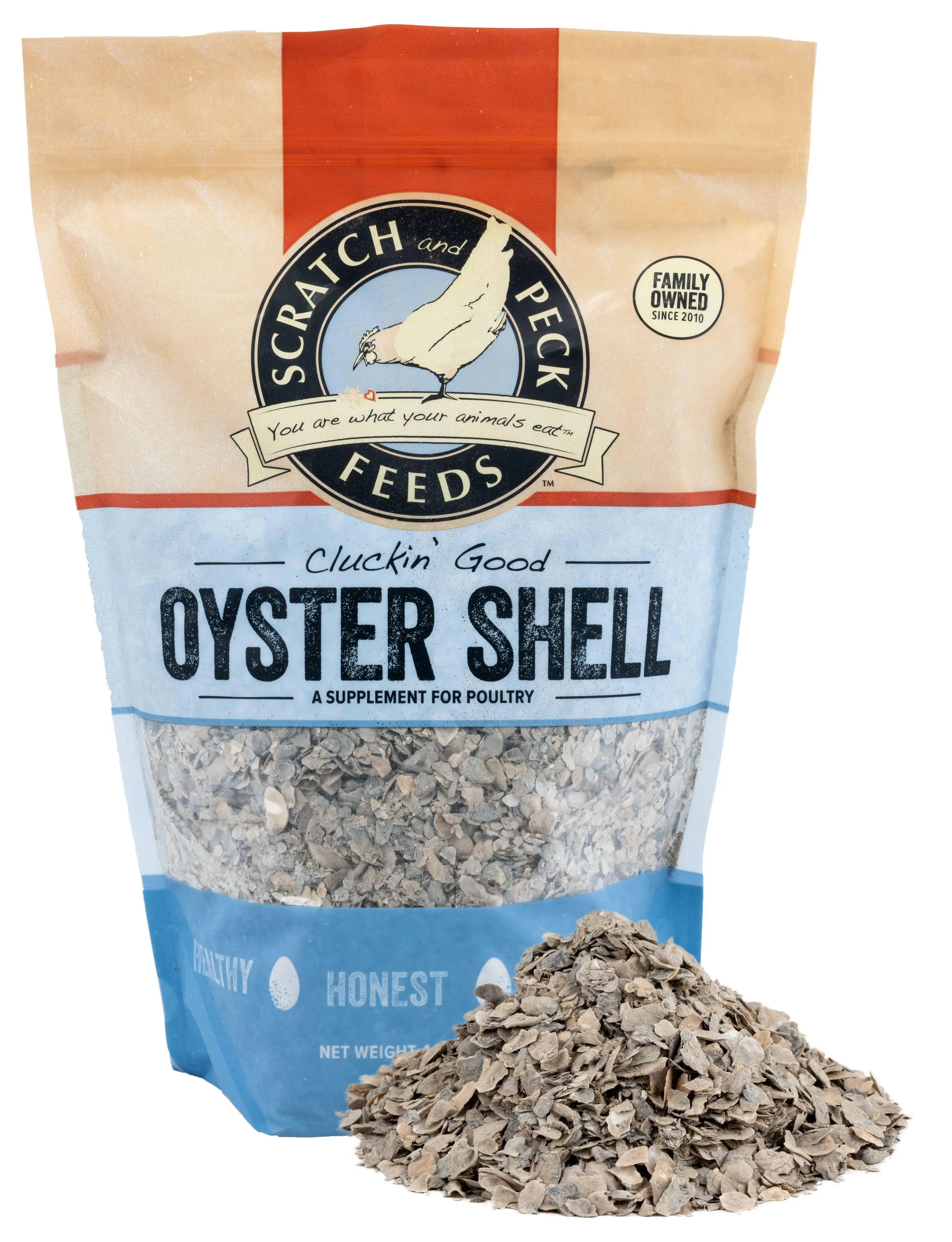 Scratch and Peck Feeds Oyster Shell Chicken Supplement 4 lb