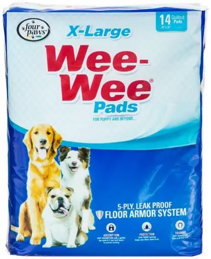 Four Paws Wee Wee Pads X Large 14 Count 28" X 34"