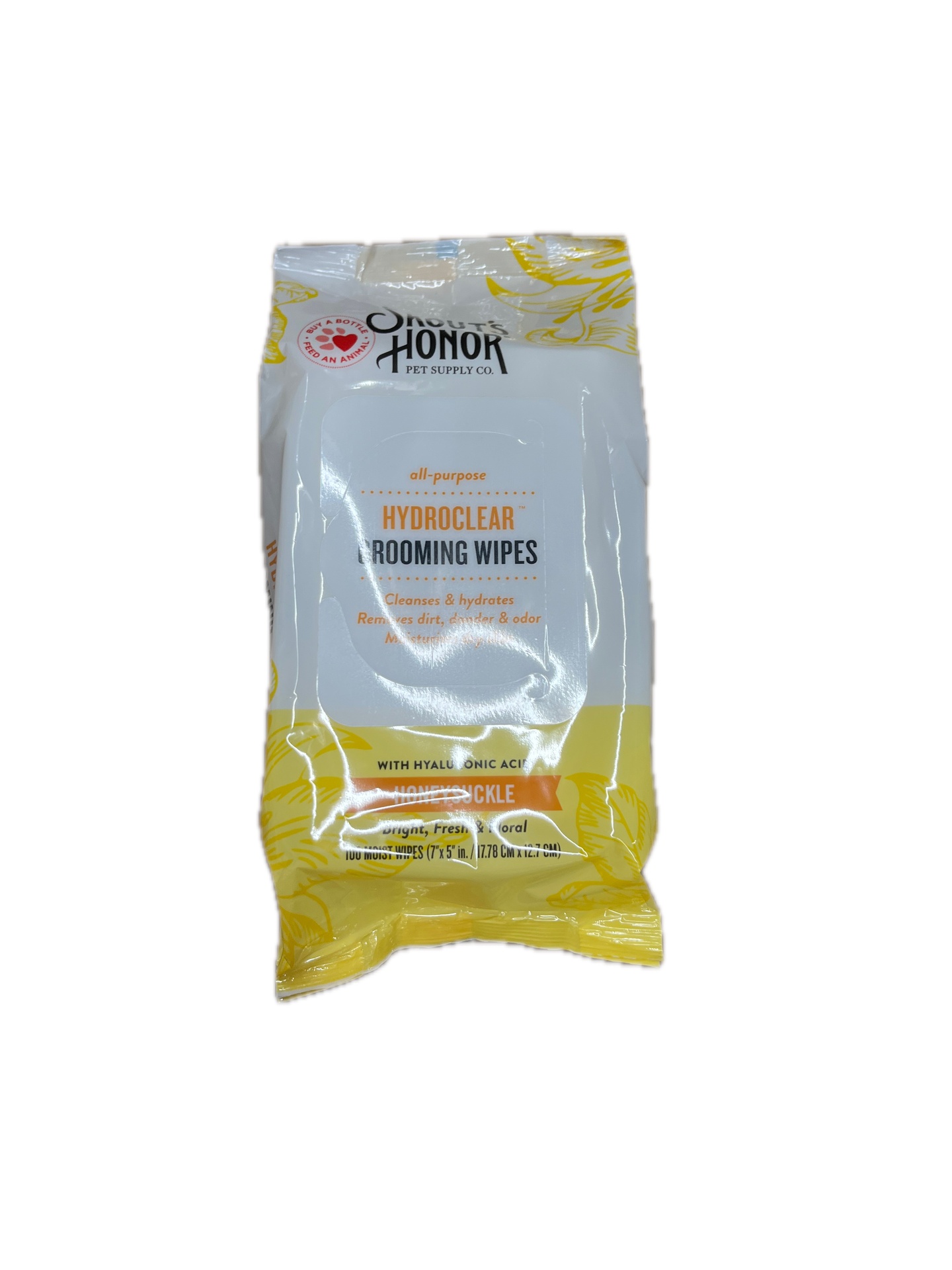 Skout’s Honor Hydroclear Grooming Wipes Honeysuckle 100 Count