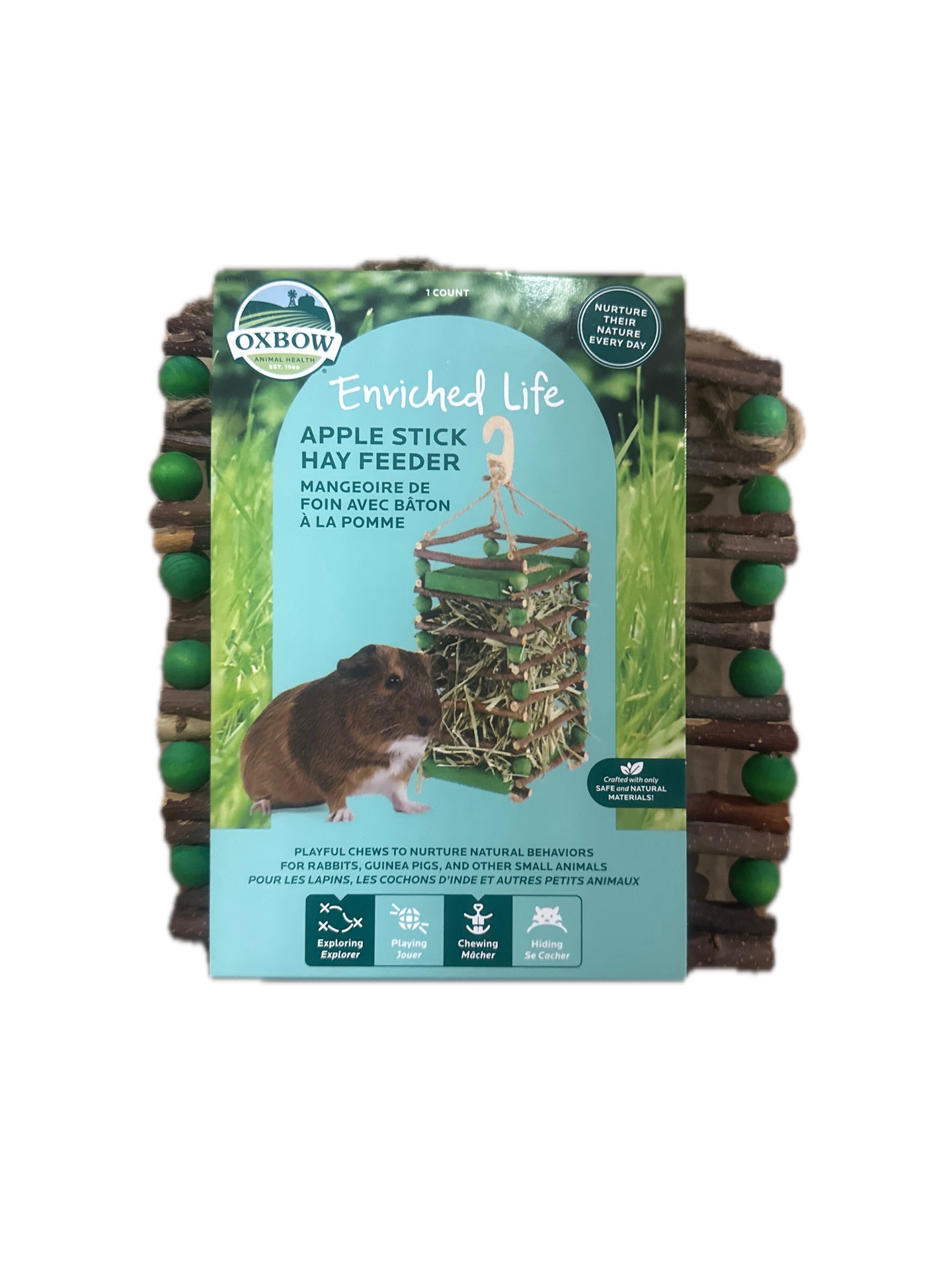 Oxbow Enriched Life- Apple Stick Hay Feeder