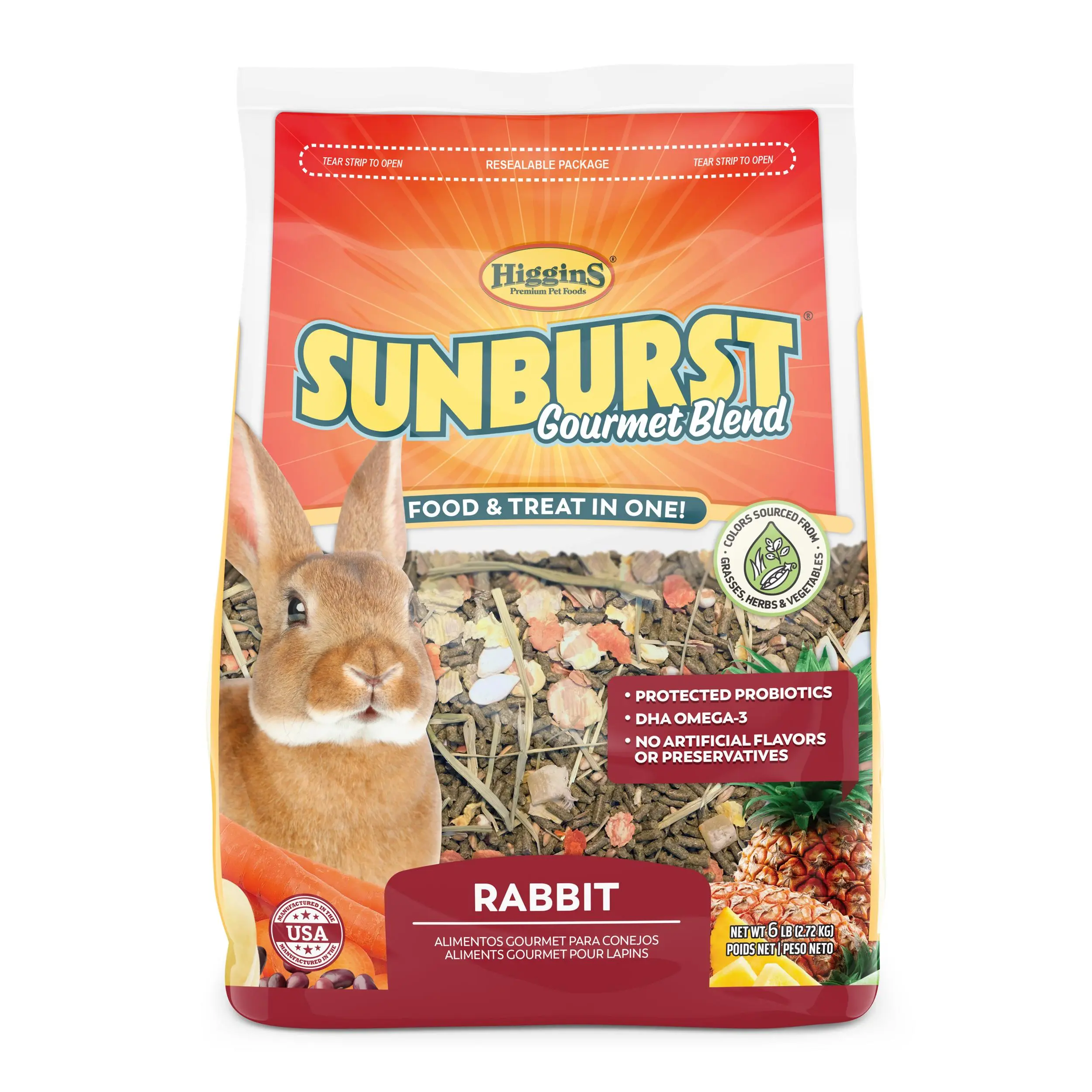 6 lb Higgins Sunburst Rabbit