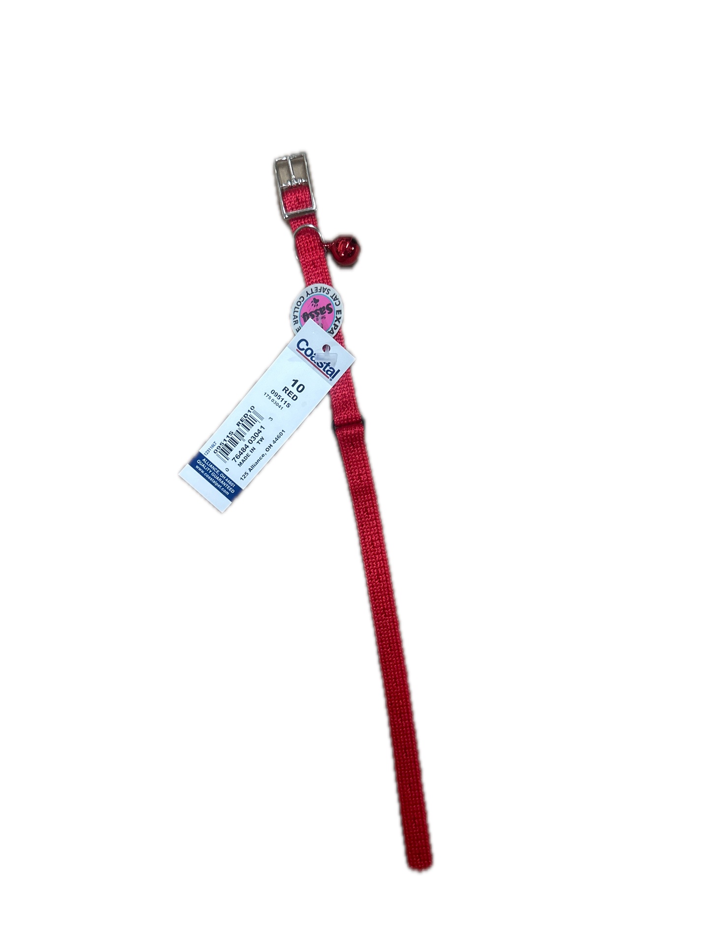 Cat 10” Safety Collar, Red