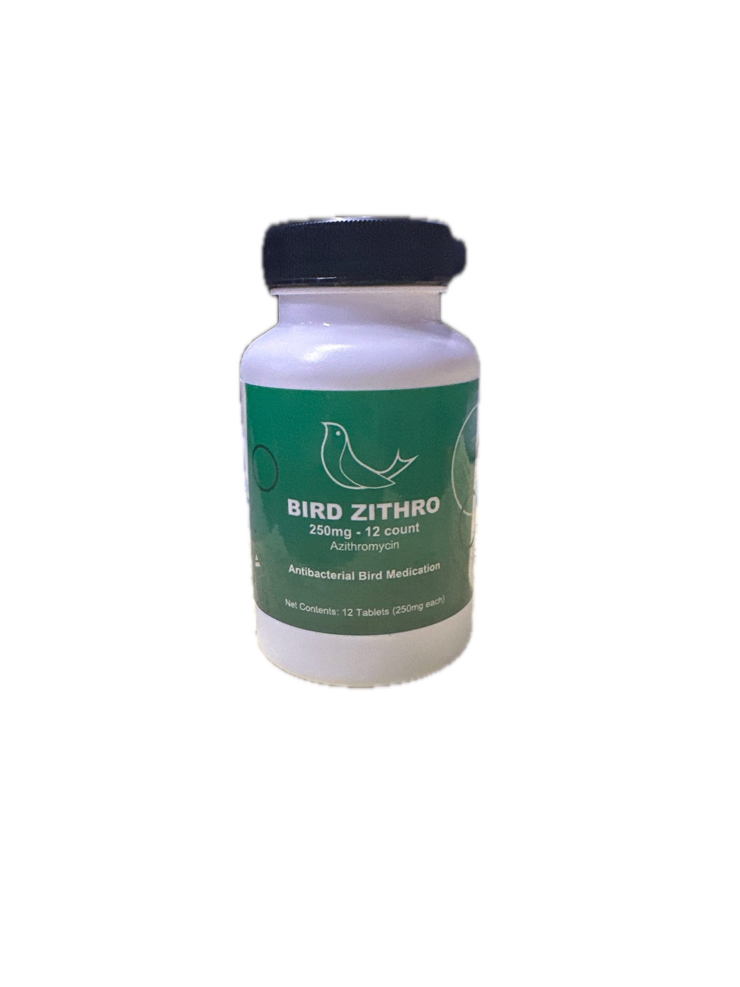 Bird Zithro- Antibacterial Bird Medication, 250 Mg, 12 Count