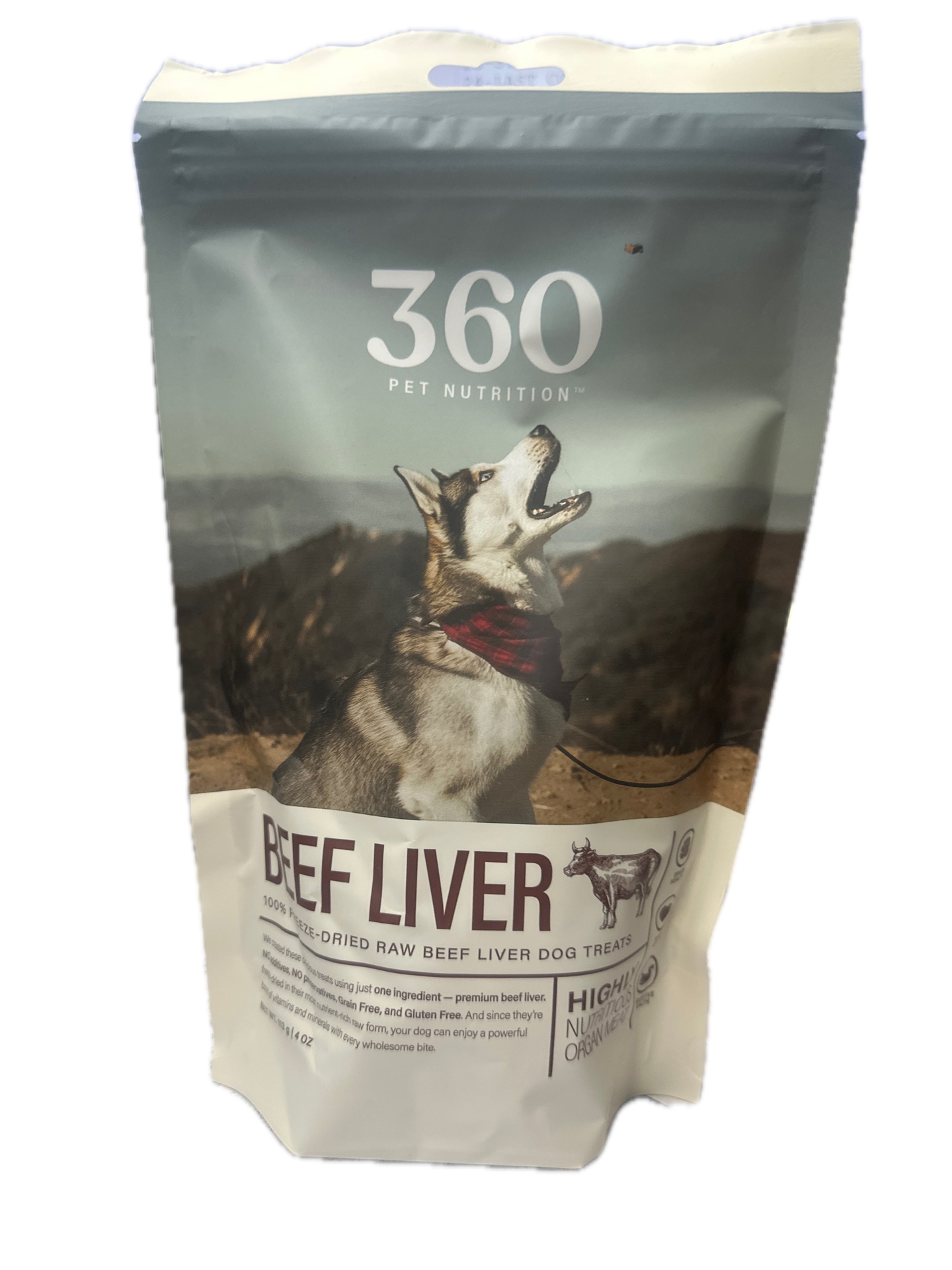 360 Pet Nutrition- 100% Beef Liver Treat, 4 oz
