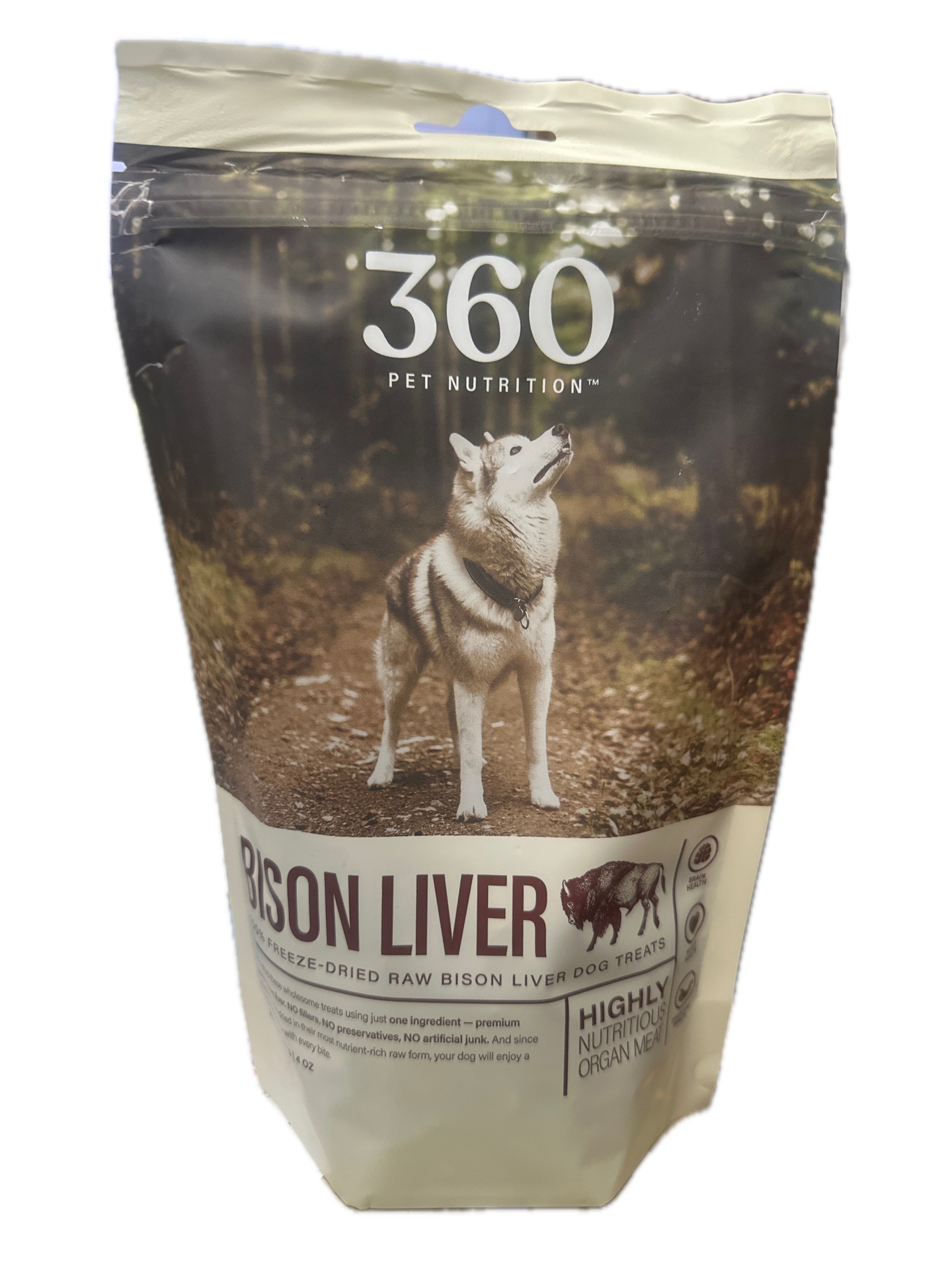 360 Pet Nutrition- Bison Liver, 4 oz