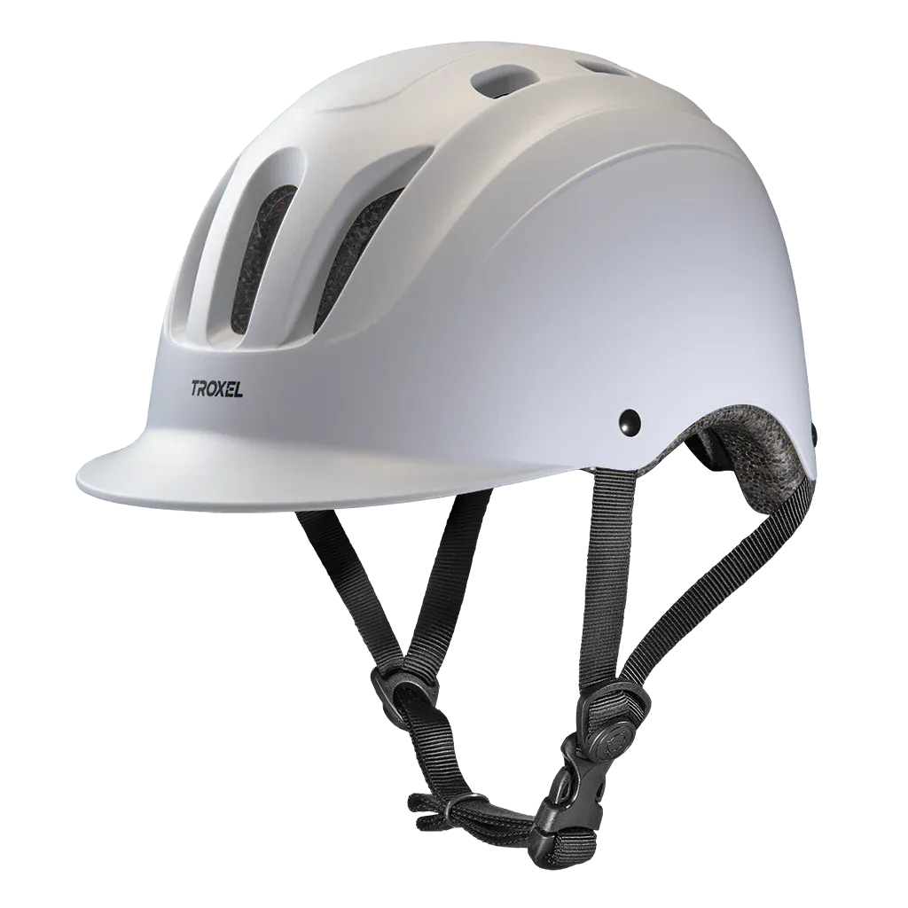Medium White Troxel Sport Helmet