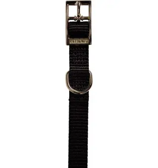 Valhoma Premium Single Layer Nylon Dog Collar 14 in Black 1 / Pkg