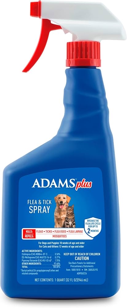 Adams™ Plus Flea & Tick Spray - 32 oz