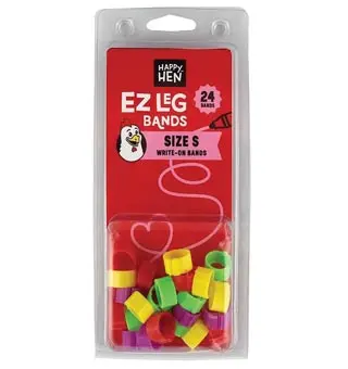 Happy Hen™ Ez Leg Bands (Snap On) Size Small 24 / Pkg