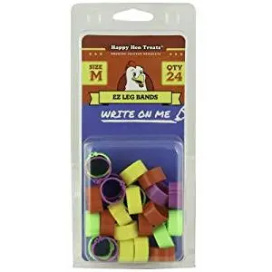 Happy Hen Treats Ez Leg Bands - Medium 24-ct